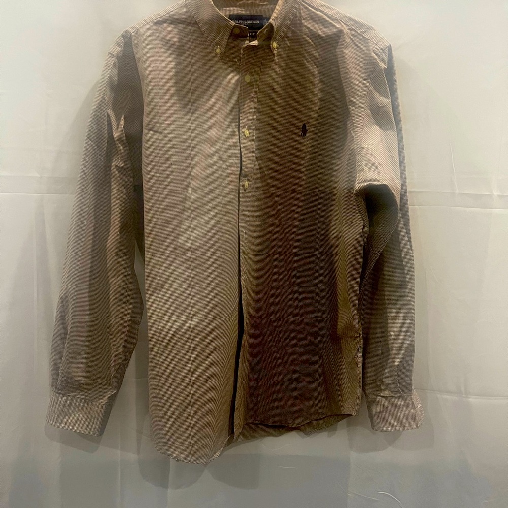 Ralph Lauren Classic fit long sleeve casual button down shirt Size L $25